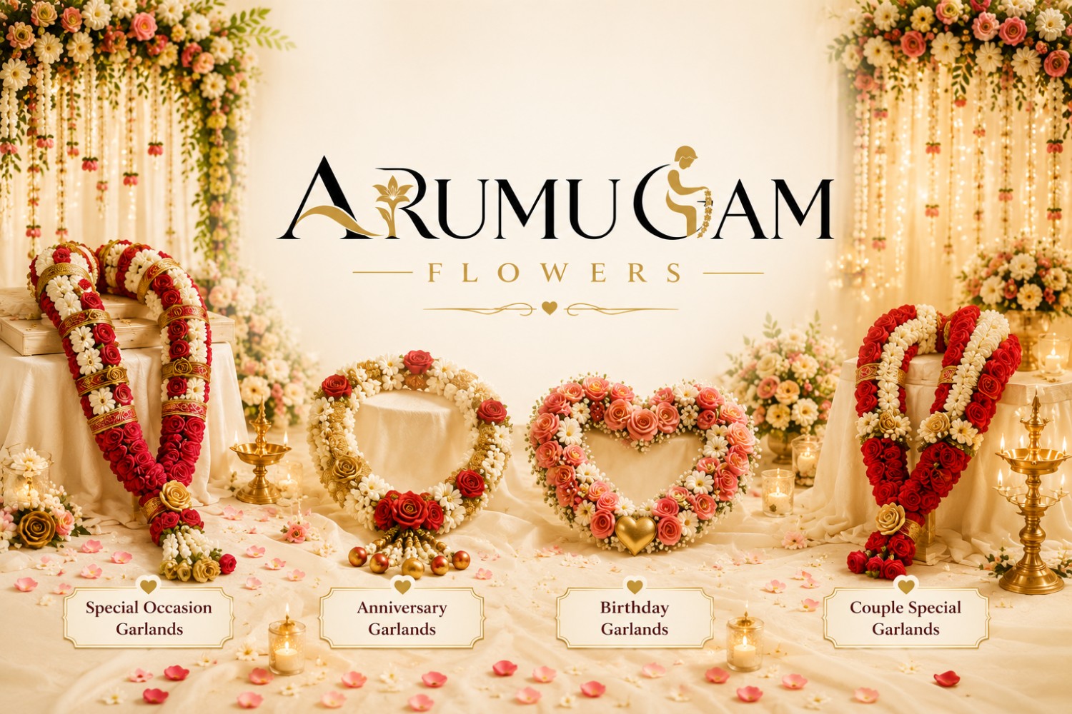 Special occasion flower garlands